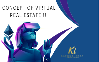 Illustration of the concept of virtual real estate.